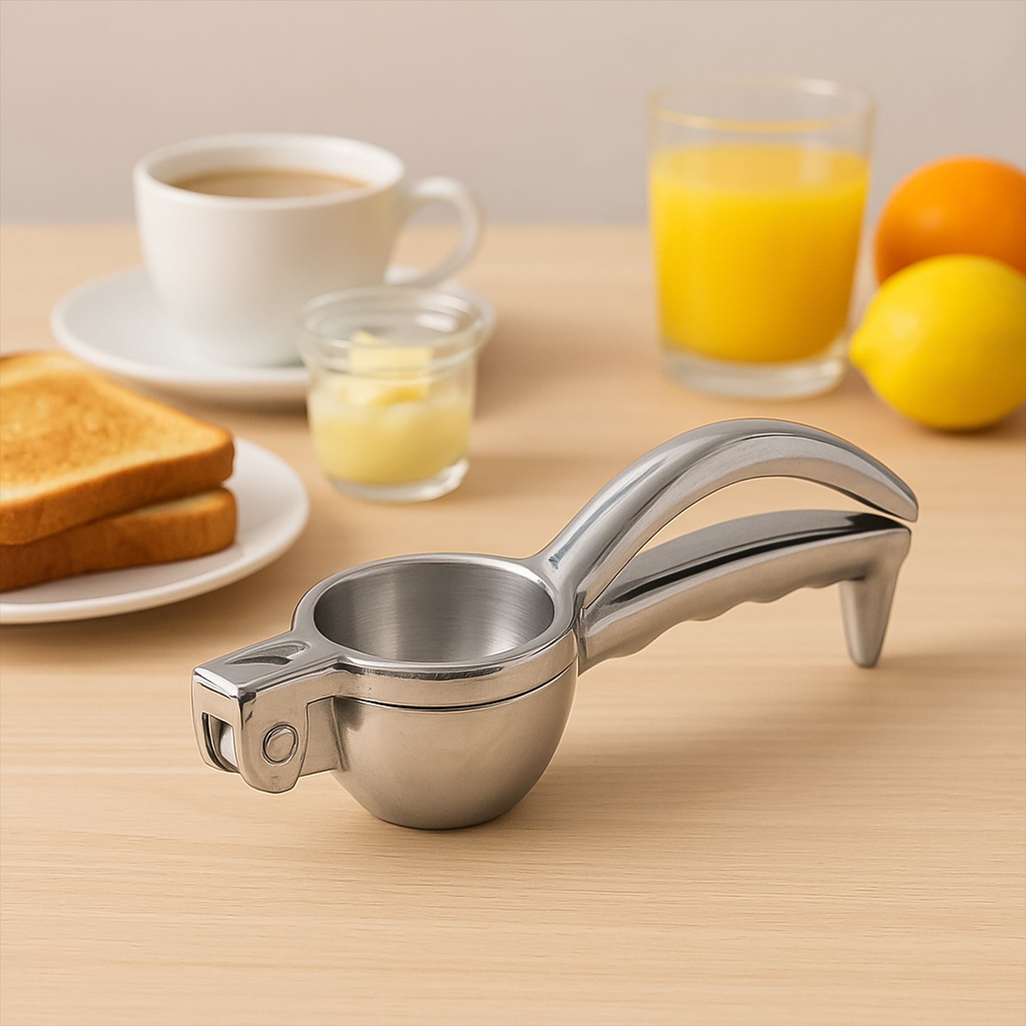 Durable Aluminum Manual Citrus Juicer for Home & Kitchen - 1 Piece - Happy Price - Image 4