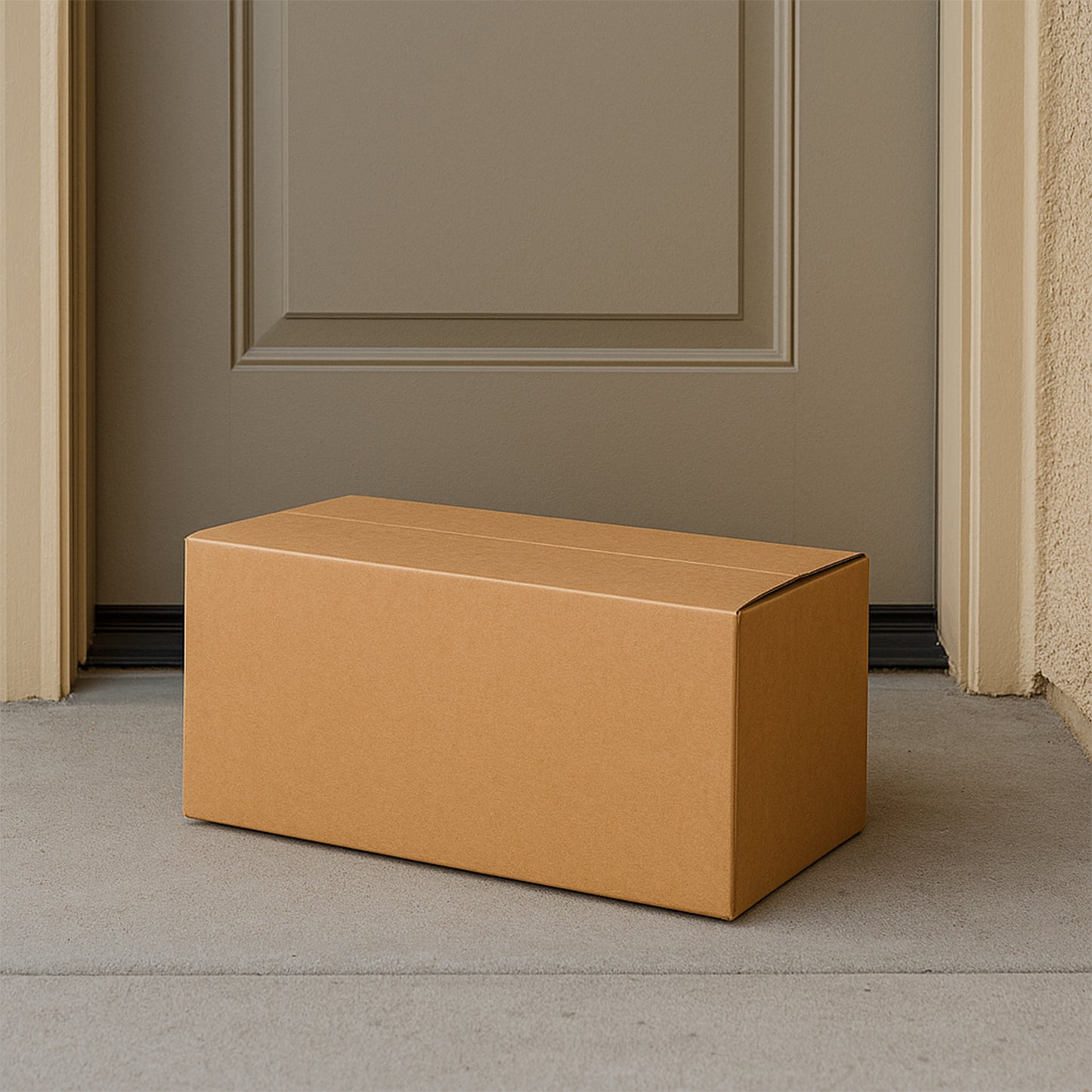 Durable Brown Corrugated Box for Packaging & Shipping - 37x20x20 cm, 1 Pc