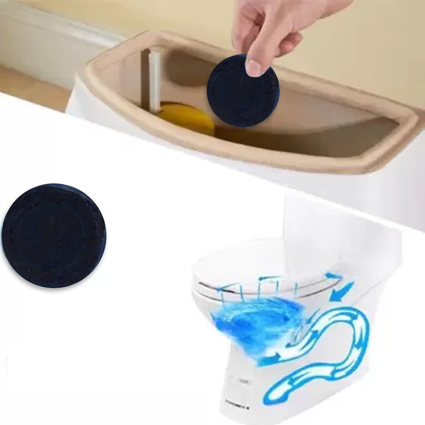Toilet Cleaner Flush Tab Ocean Blue 100 Gram - Happy Price - Image 4