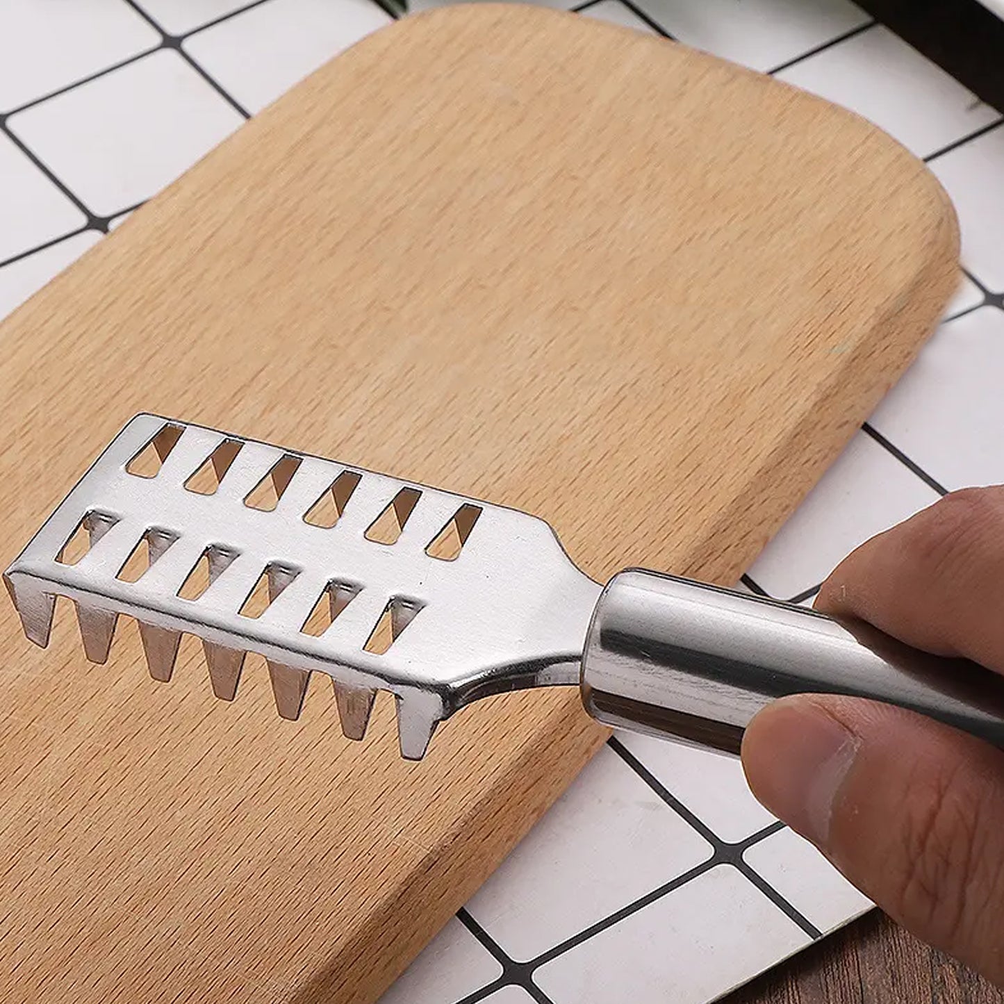 Fish Scale Remover Scraper Stainless Steel Fish Cutting Tools Sawtooth Easily Remove Fish Scales-cleaning Brush Scraper Kitchen Tool- - Happy Price - Image 5