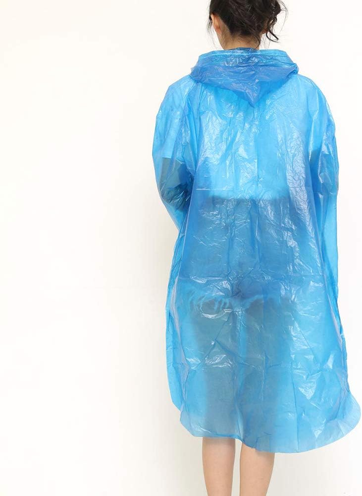 Portable Adult Rain Coat Raincoat Waterproof Button Cardigan Portable Raincoat  Adult Outdoor Traveling Plastic Material Raincoatrain Wearrain Suit For Outdoor Accessory (1pc) - Happy Price - Image 5