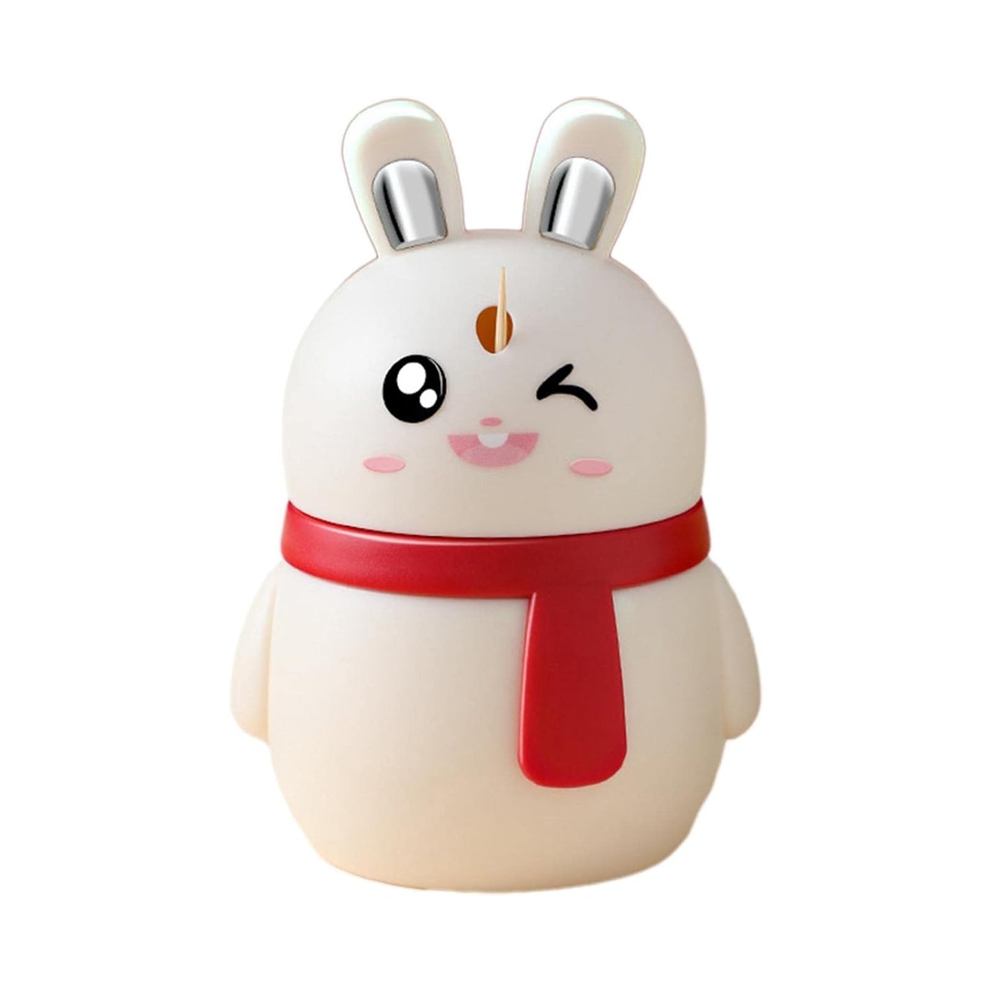 Rabbit Shape Toothpick Dispenser Pressing Small Size Accessory Durable Red  Home  Garden  Kitchen Dining  Bar  Kitchen Storage  Organization  Racks  Holders Dining Room Table Decoration (1 Pc ) - Happy Price - Image 4