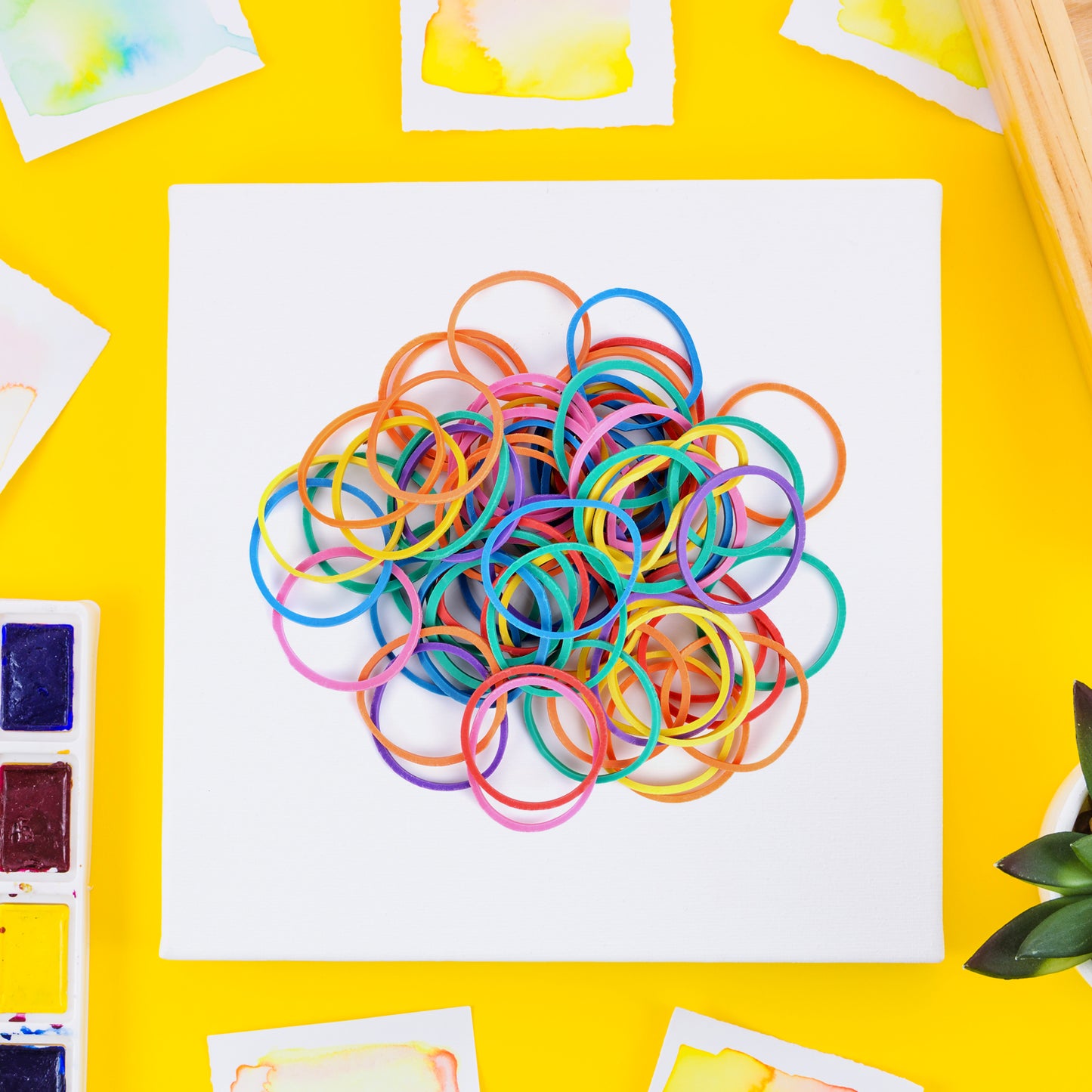 Rubber Band For Officehome And Kitchen Accessories Item Products Elastic Rubber Bands Flexible Reusable Nylon Elastic Unbreakable For Stationery School Multicolor - Happy Price - Image 5