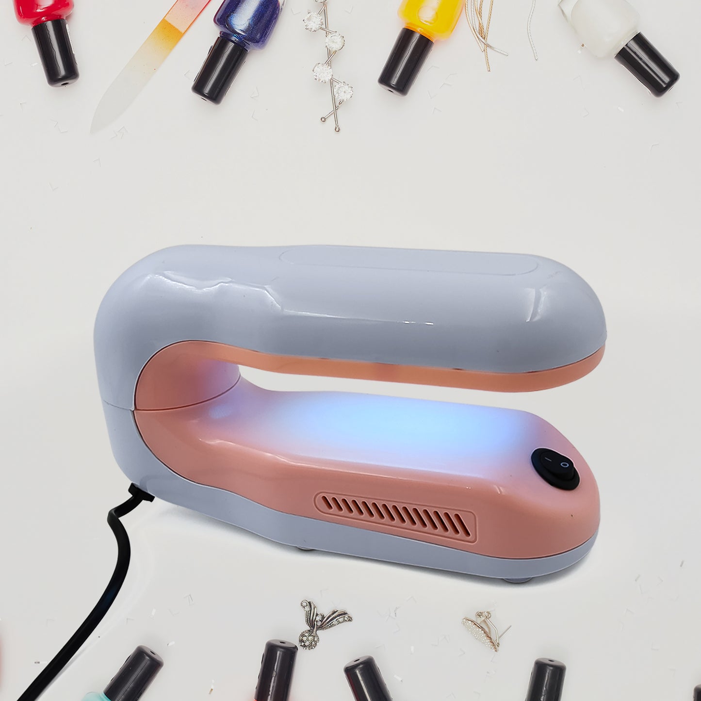 Professional Nail Art Nails Gel Uv Lamp Support 360-degree Rotation (1 Pc) - Happy Price - Image 4