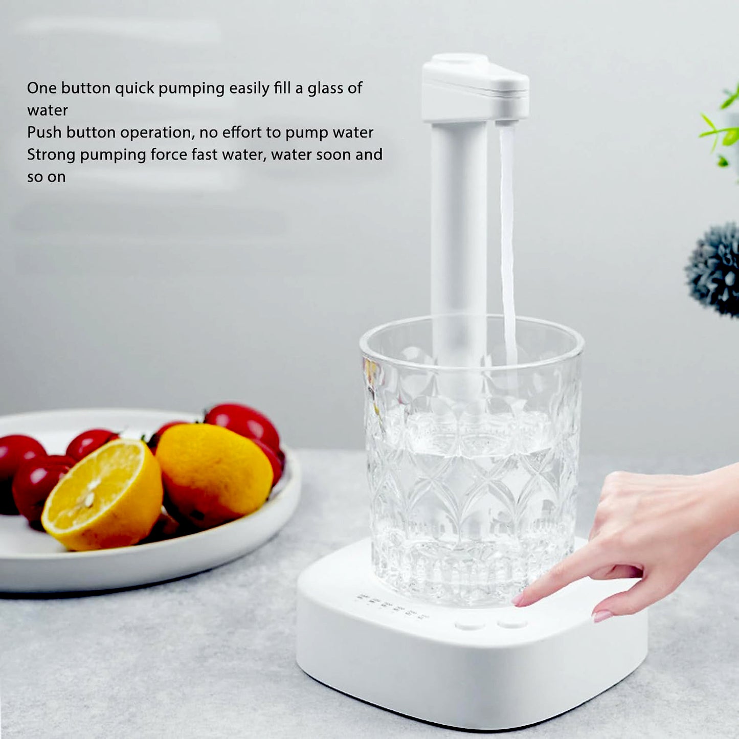 Usb Charging Desktop Water Bottle Dispenser Intelligent Desktop Water Pump With Small Pipe One Button Operation Smart Table Bedside Water Dispenser Desk Water Dispenser For Home Office Outdoor Camping - Happy Price - Image 5