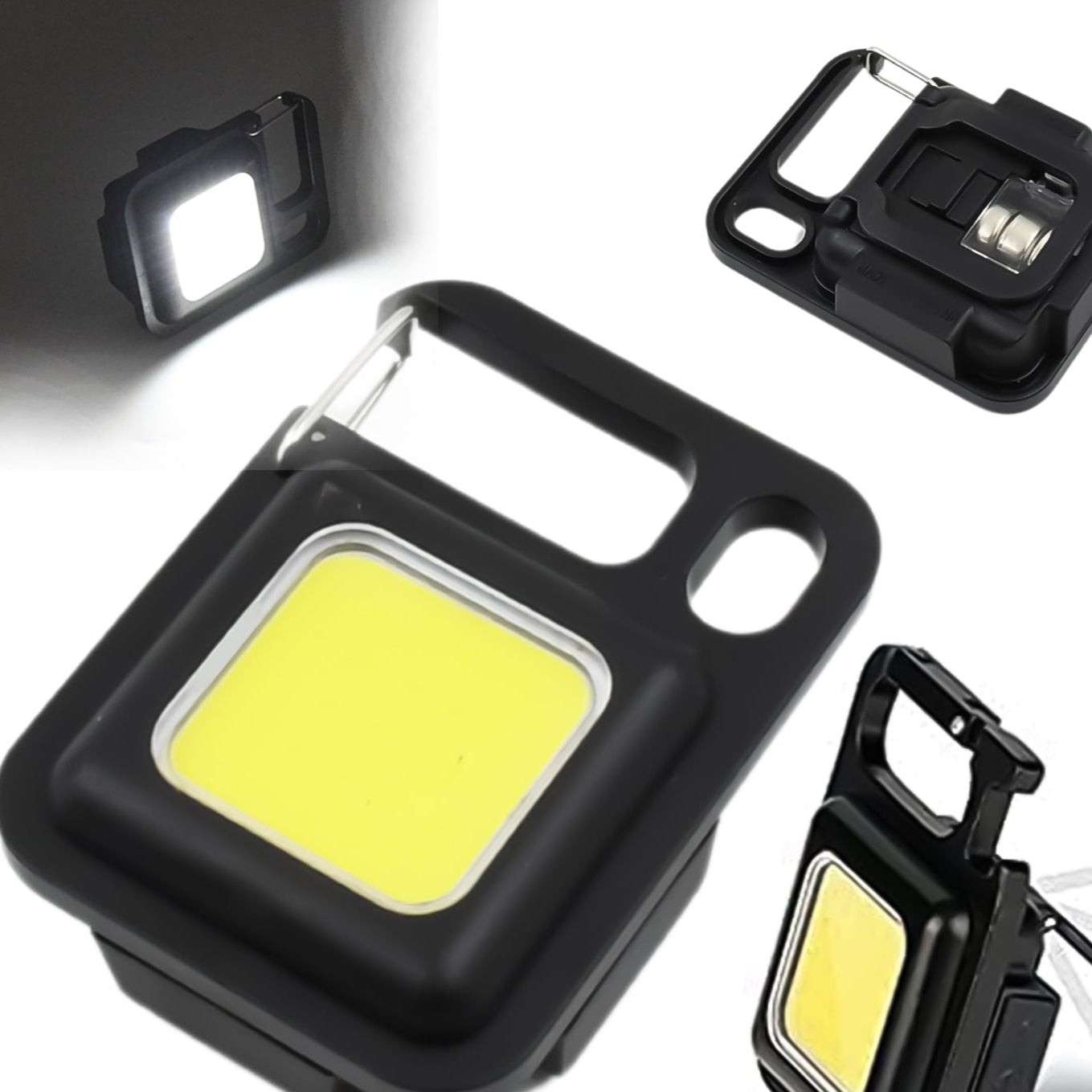 led battery Operated Keychain Flashlight Small Work Light Withfolding Bracket Bottle Opener For Camping Hiking Emergency (1 Pc  Moq - 36 Pcs) - Happy Price - Image 1