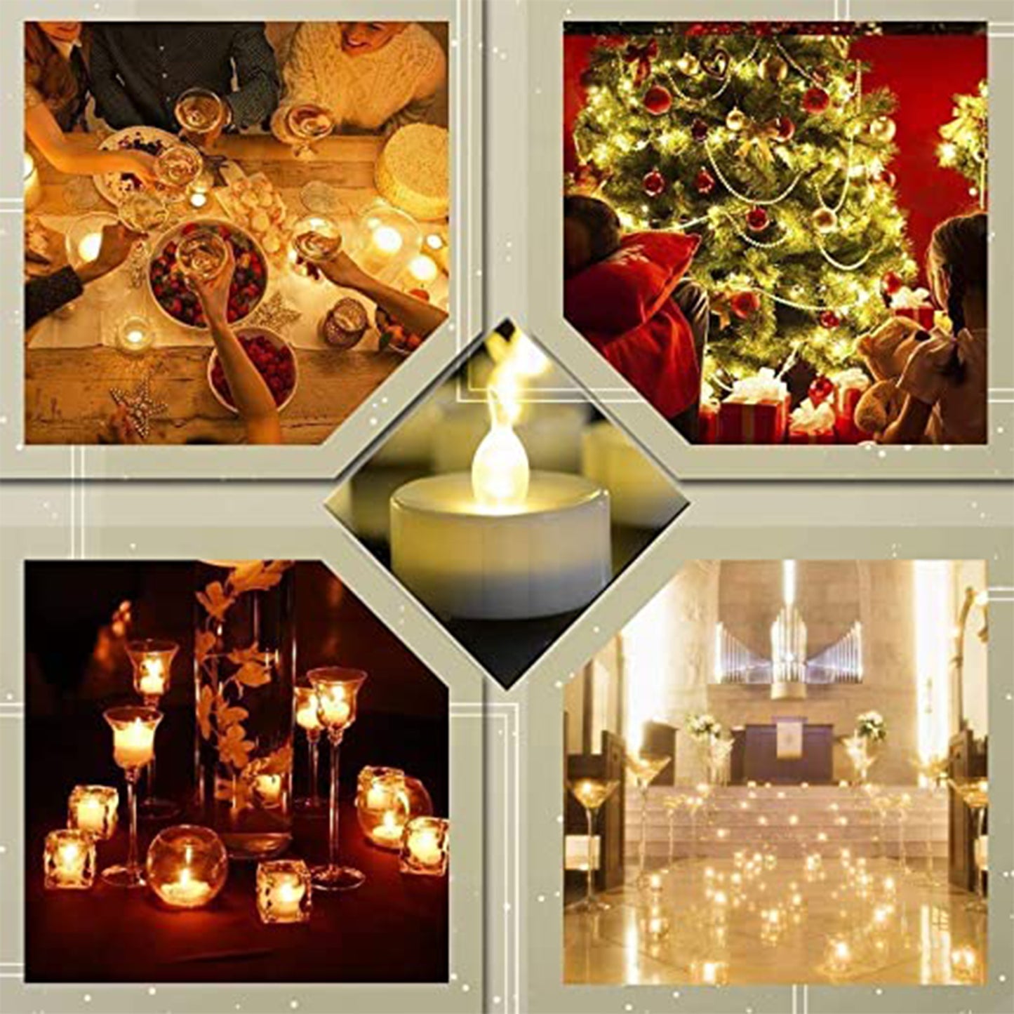 Set Of 8pcs With Transparent Box. Flameless Floating Candles Battery Operated Tea Lights Tealight Candle - Decorative Wedding. - Happy Price - Image 6