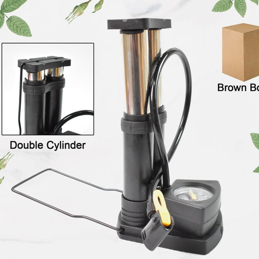 Foot  Portable  High Pressure Double-cylinder Air Pump (1 Pc) - Happy Price - Image 1