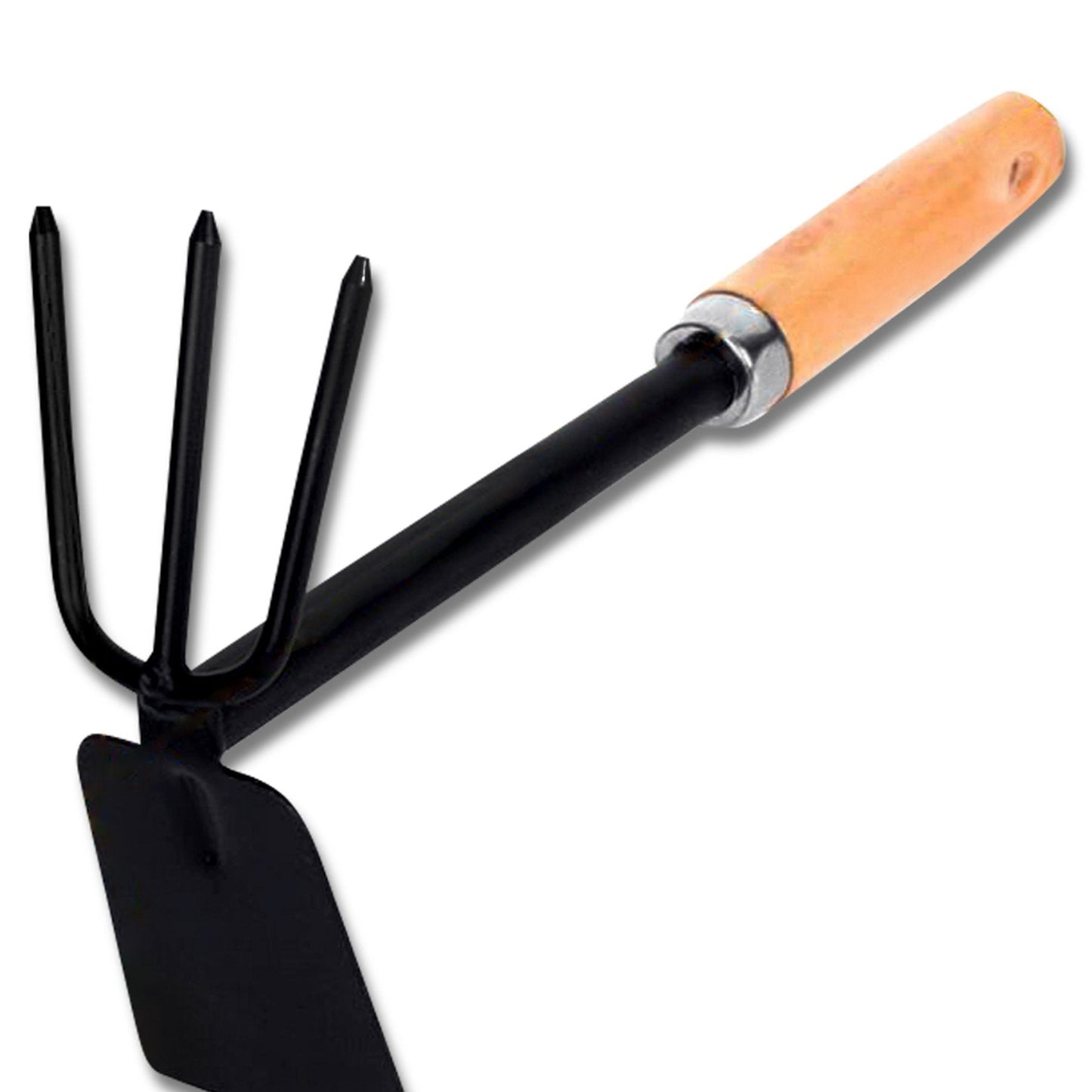 2 In 1 Double Hoe Gardening Tool With Wooden Handle - Happy Price - Image 1