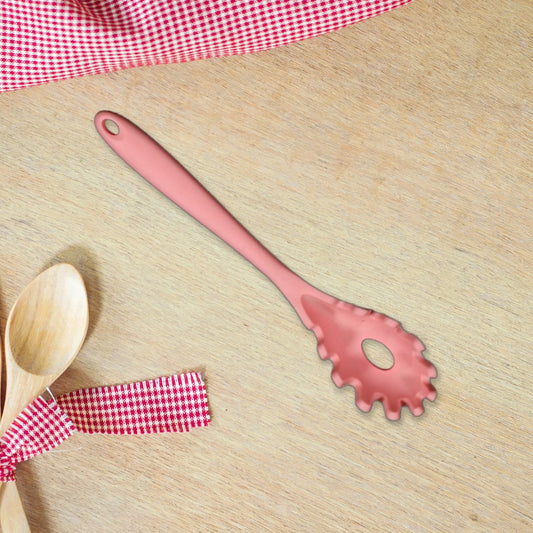 5425 Pasta Fork Silicone Cookware Spaghetti Strainer Server Spoon No Hurt The Pot High Temperature Resistant Nonslip. - Happy Price - Image 1