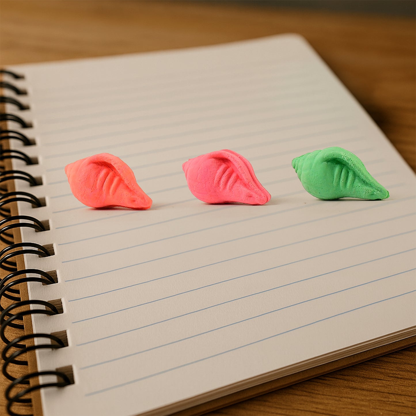 Shankh Shape Eraser Rubber (20 Pc  Mix Colour  Design) - Happy Price - Image 3