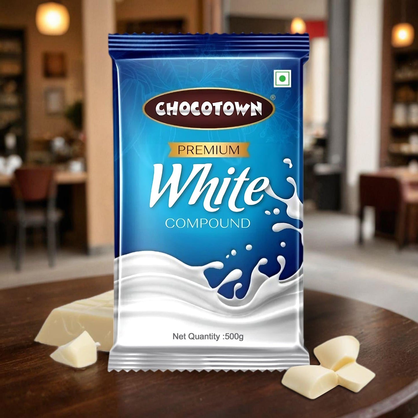 Chocotown Premium White Choco Compound Slab 500gm - Happy Price - Image 6