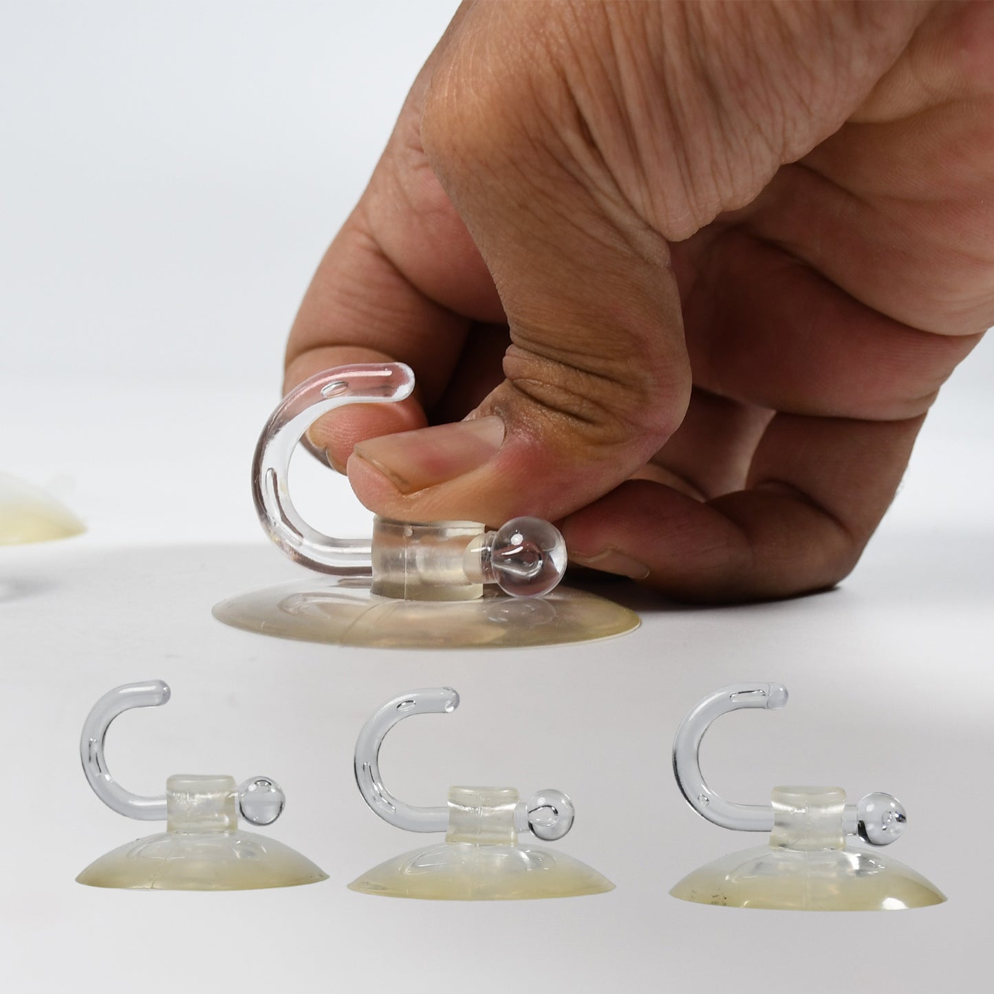 7487 Transparent Rubber Vacuum Sucker Hooks Hanger Strong Suction Cup Bathroom Kitchen Window Wall Accessorie. - Happy Price - Image 2