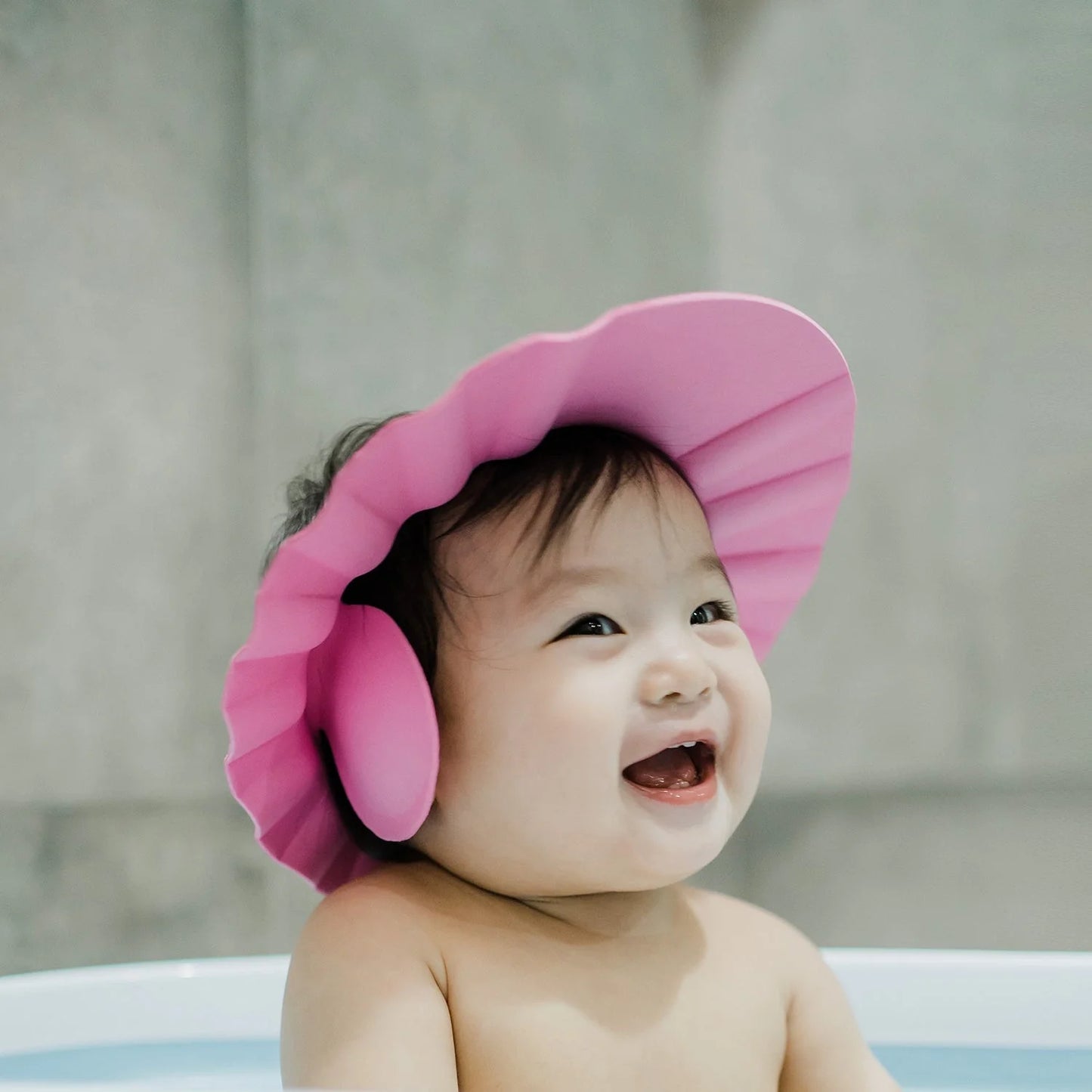 Adjustable Safe Soft Bathing Baby Shower Hair Wash Cap For Children Baby Bath Cap Shower Protection For Eyes And Ear - Happy Price - Image 2