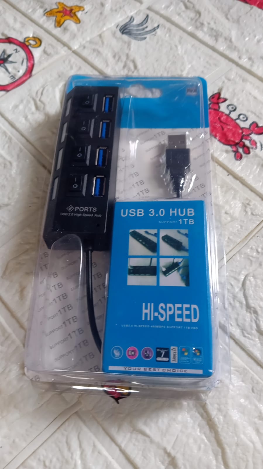 4 Port Usb Hub Usb 2.0 Hub Splitter High Speed With Onoff Switch Multi Led Adapter Compatible With Tablet Laptop Computer Notebook - Happy Price - Image 7