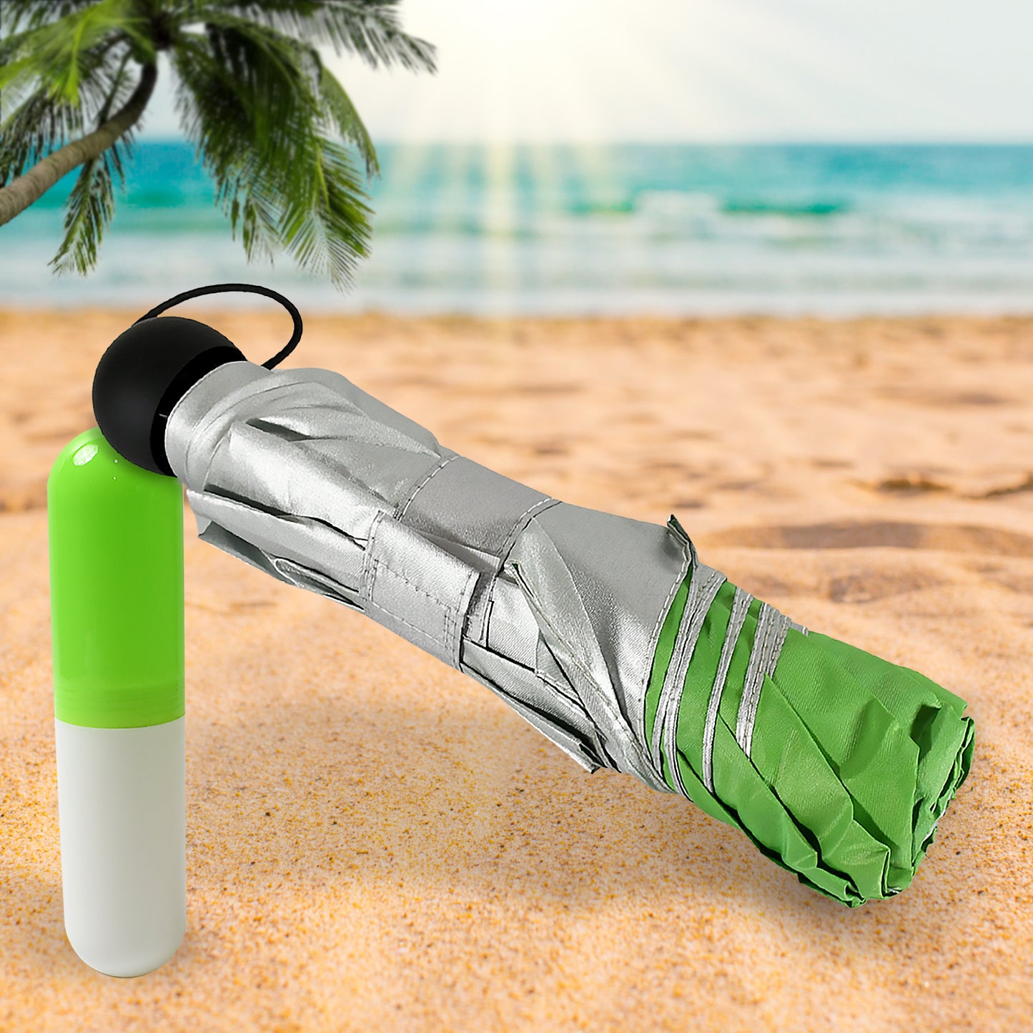 3 Fold Sun Protective Solid Foldable Outdoor Umbrella Portable Sun Uv Protection Lightweight Rain Umbrella With Umbrella Case For Girls Women Men Boys - Happy Price - Image 6
