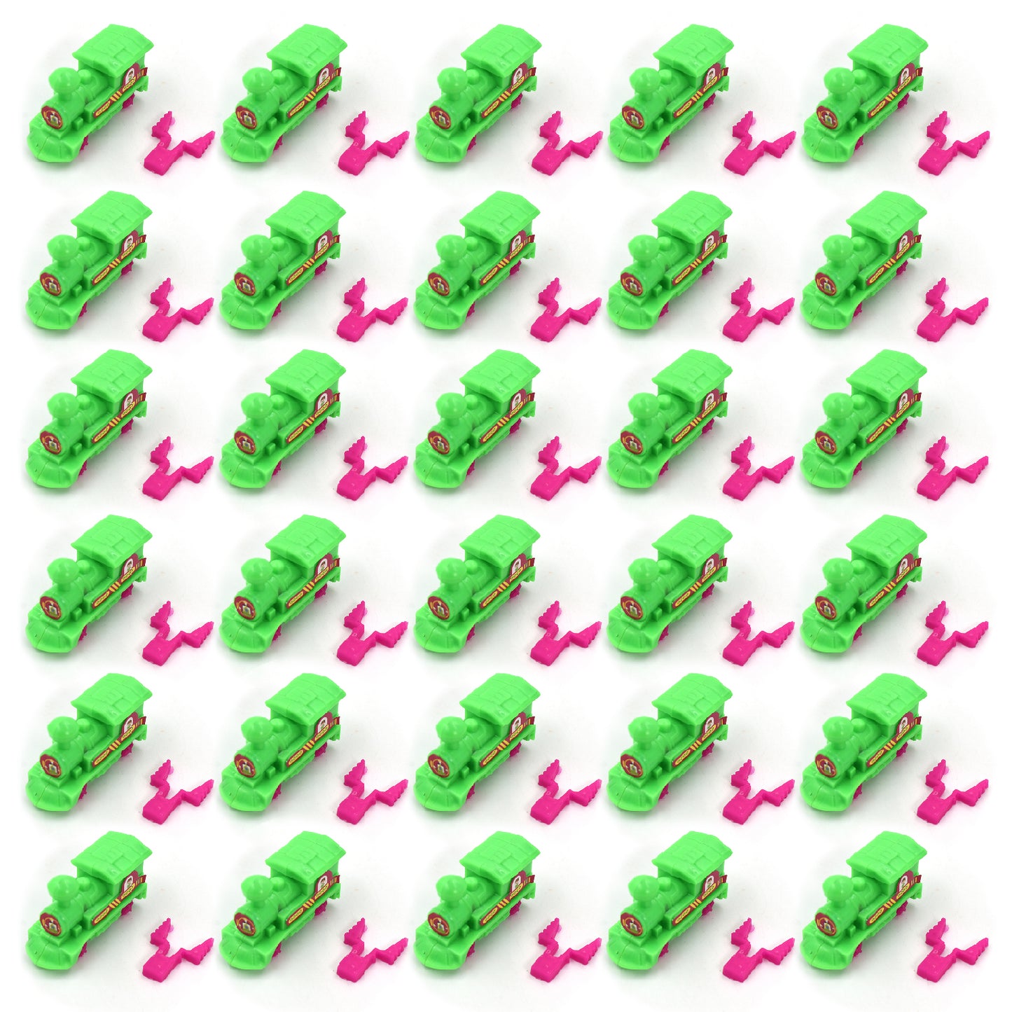 30pc Pull Along Back Train Friction Power Toy Vehicle Push And Go Crawling Toys Baby - Happy Price - Image 7