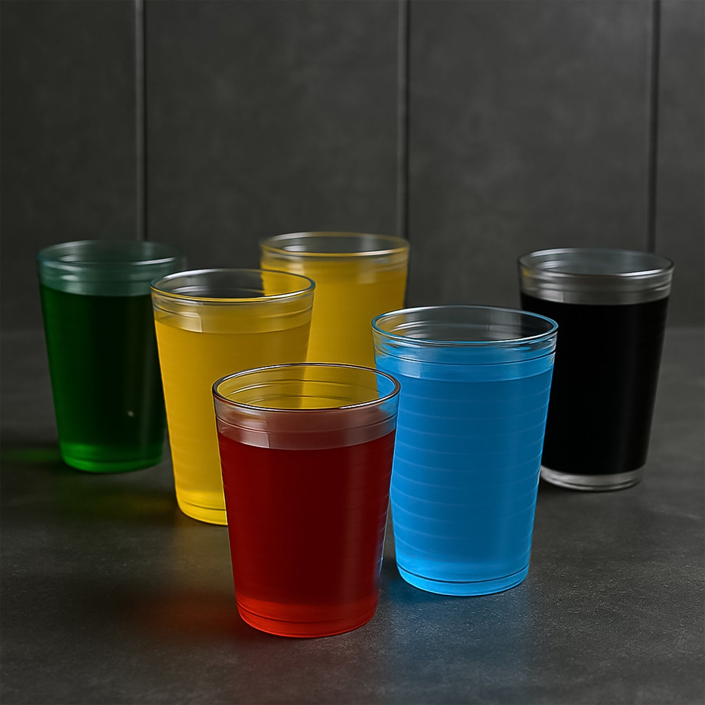 Apex Pyramid Ringo Plastic Glass  300ml Approx  Durable Crystal-clear Tumbler - Happy Price - Image 3