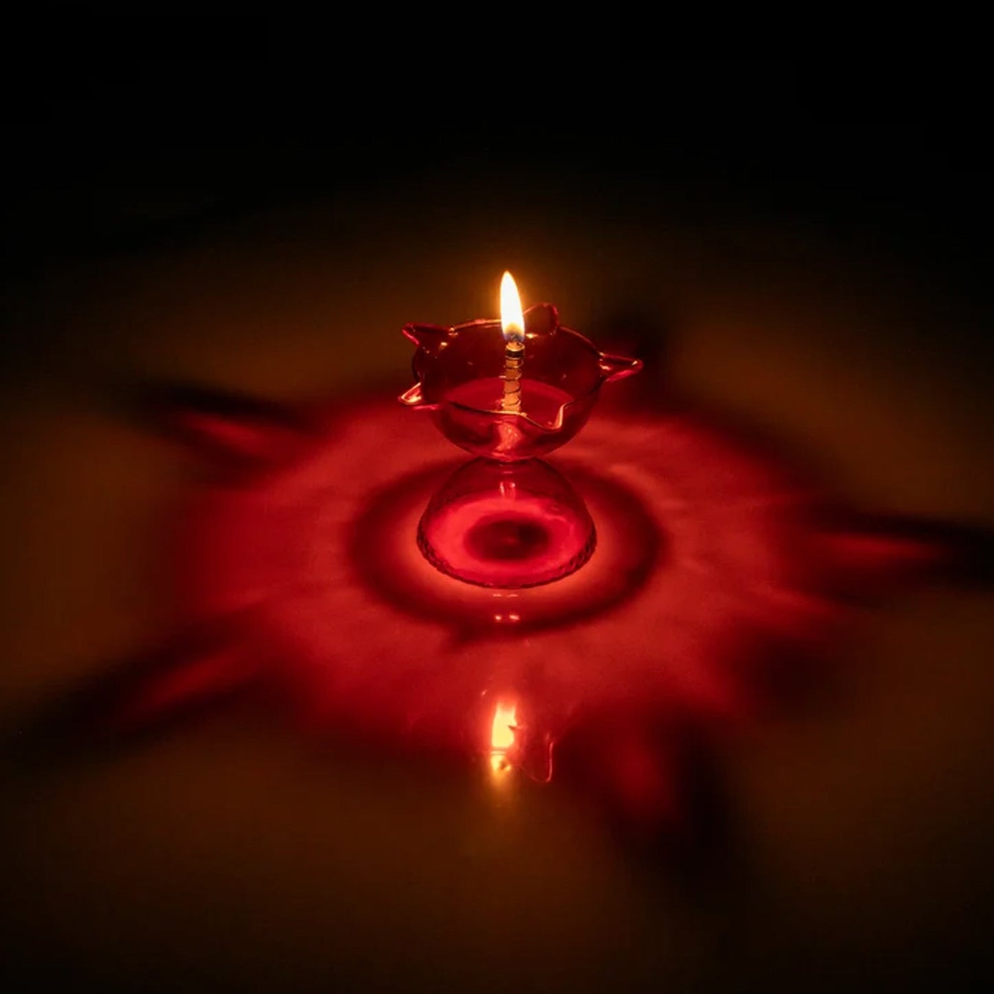 Colourful Reflection Diya Combo Plastic Candle Cup With Multi Shape (4 Pcs Set) - Happy Price - Image 4