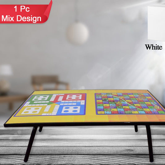 Foldable Multipurpose Mix Design Games Table Board  Bed Study Table (48  28 Cm  1 Pc) - Happy Price - Image 1