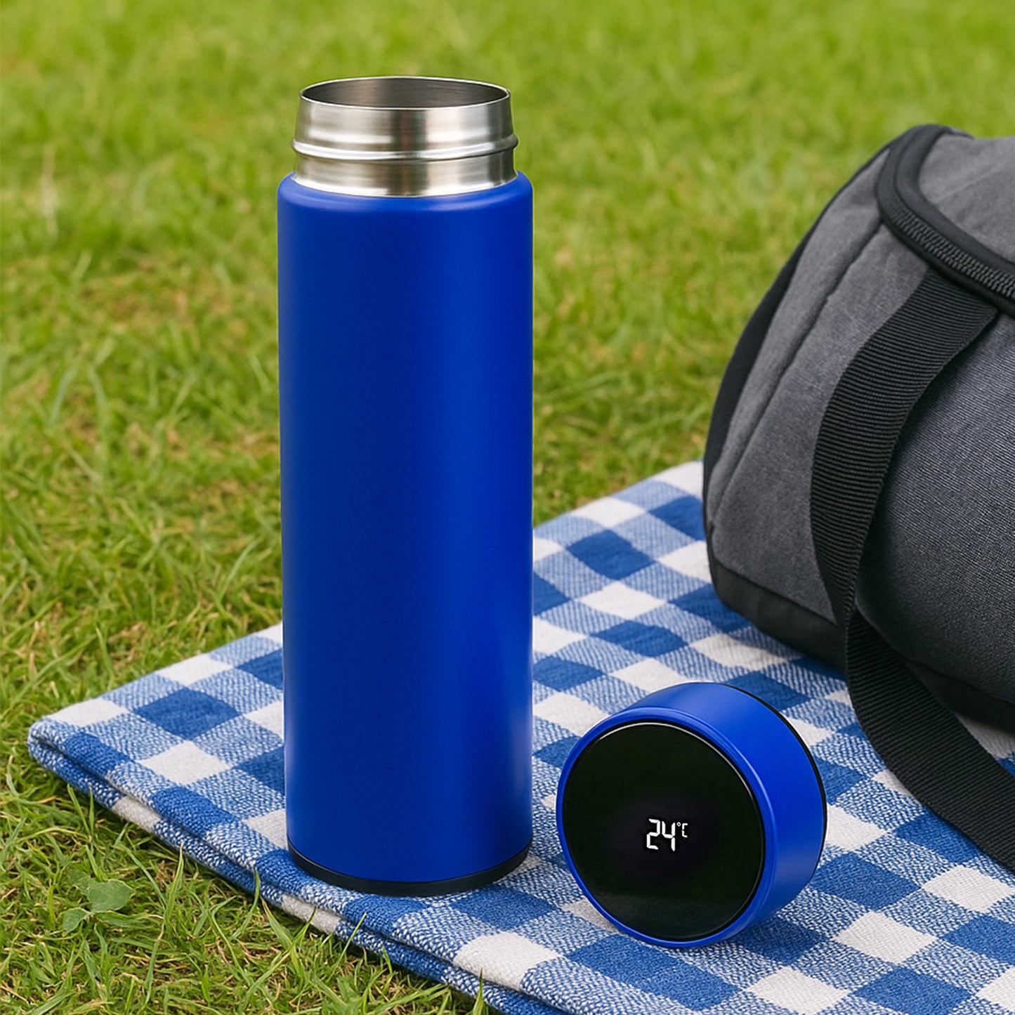 Blue Vacuum Insulated Water Bottle (1 Pc  500ml) - Happy Price - Image 6